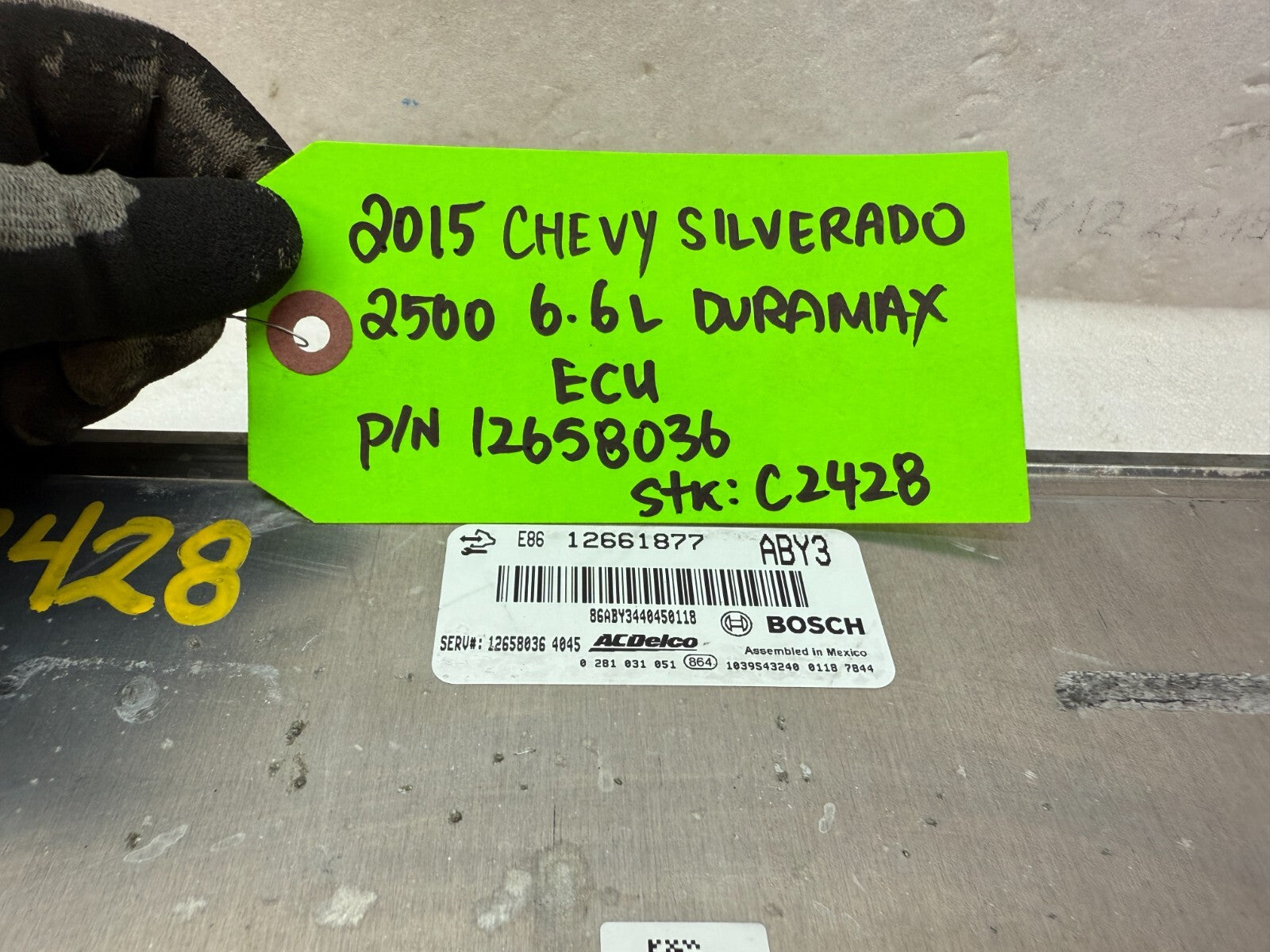 15 16 Chevrolet GMC 2500HD DURAMAX 6.6 LML OEM ENGINE COMPUTER ECU ECM 12658036
