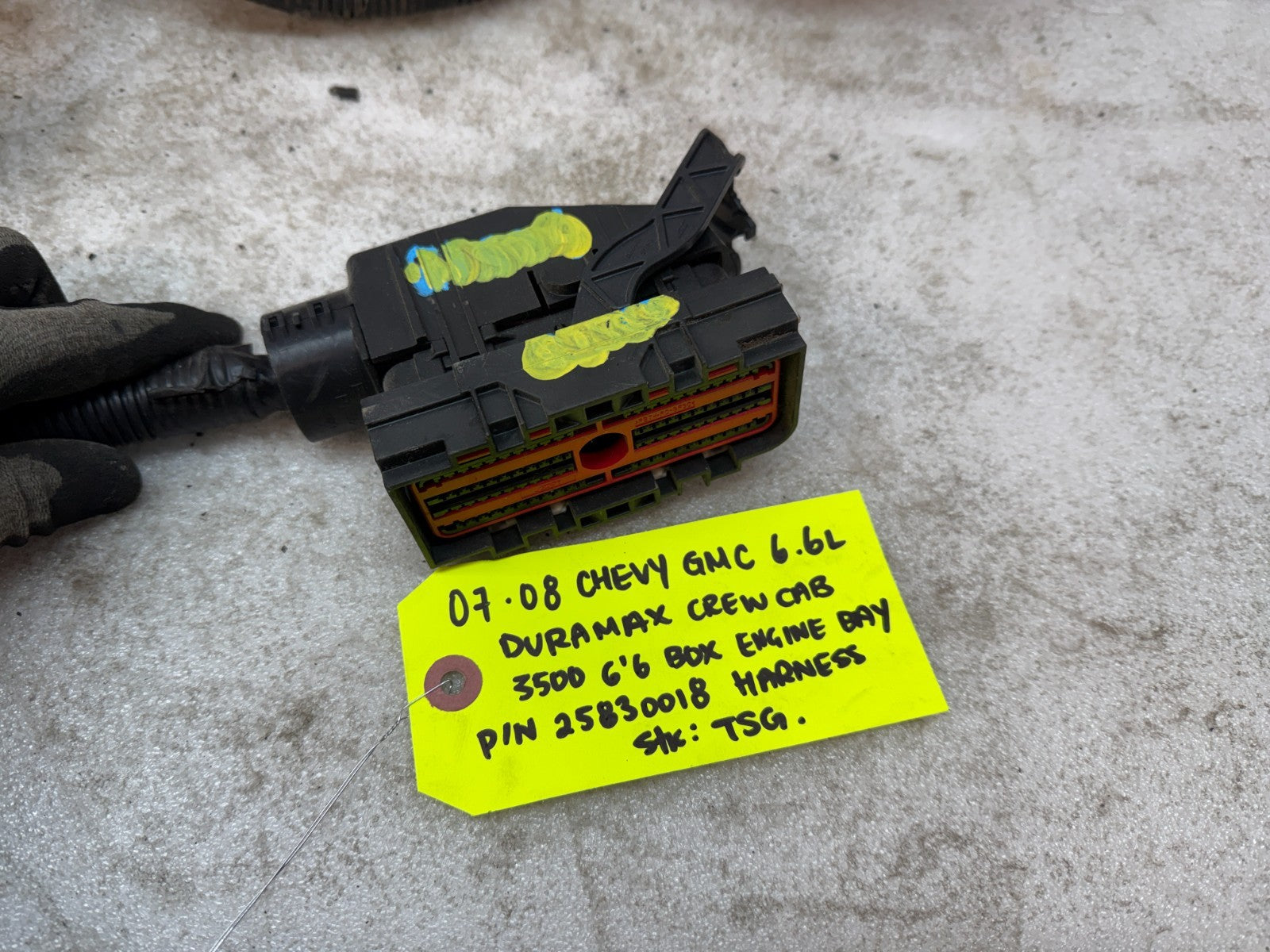 08-10 GMC CHEVROLET 2500HD DURAMAX 6.6 LMM ENGINE BAY WIRING HARNESS 25830018