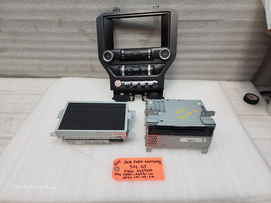 16 FORD MUSTANG GT SYNC 3 GPS NAVIGATION 8.0 SCREEN APIM RADIO BEZEL 15 16 17