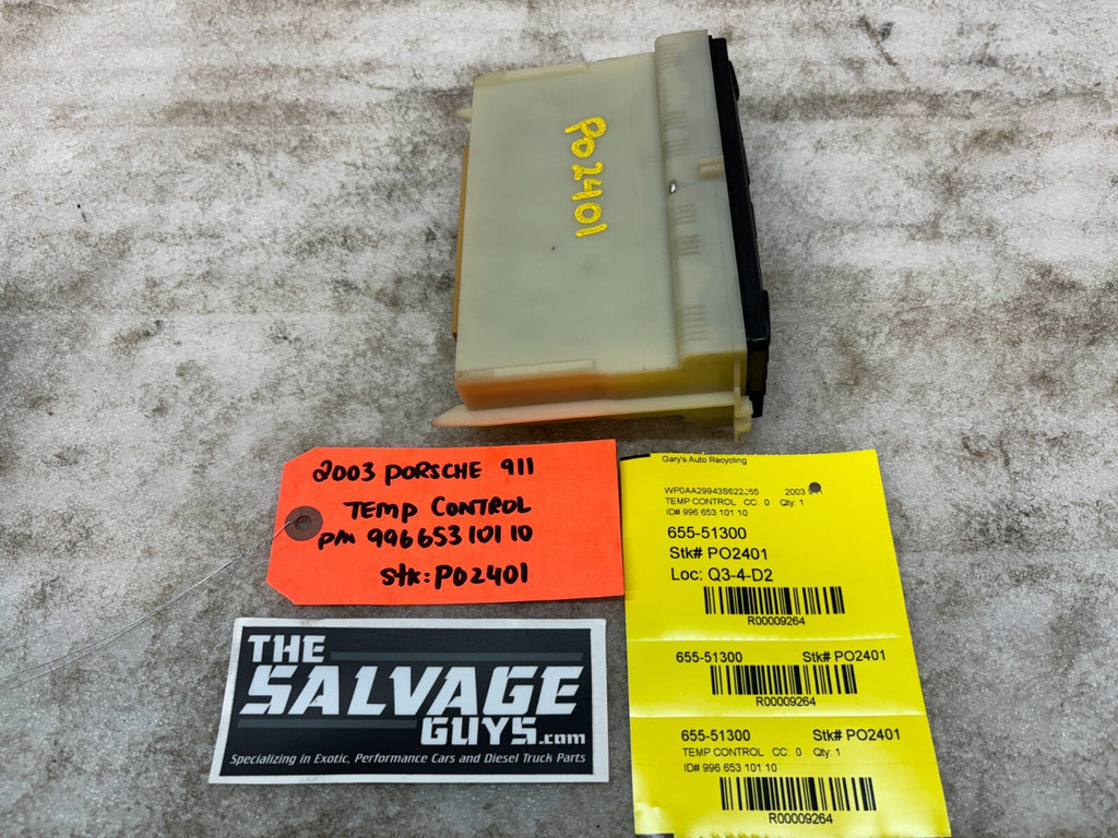 03 PORSCHE 996 996tt OEM HEATER AC A/C CLIMATE CONTROL 99665310110 01-05