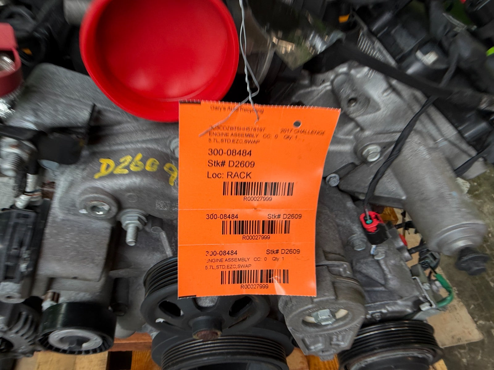 17 DODGE CHALLENGER RT COMPLETE 5.7 HEMI ENGINE W TR6060 MANUAL TRANSMISSION 35K