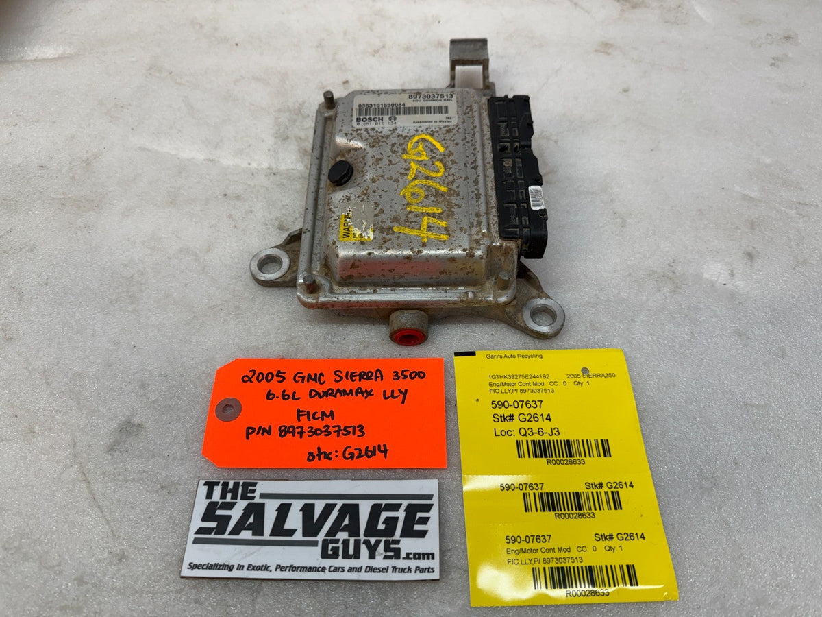 05 Chevrolet GMC LLY 6.6 DURAMAX FICM FUEL INJECTION CONTROL MODULE 8973037513