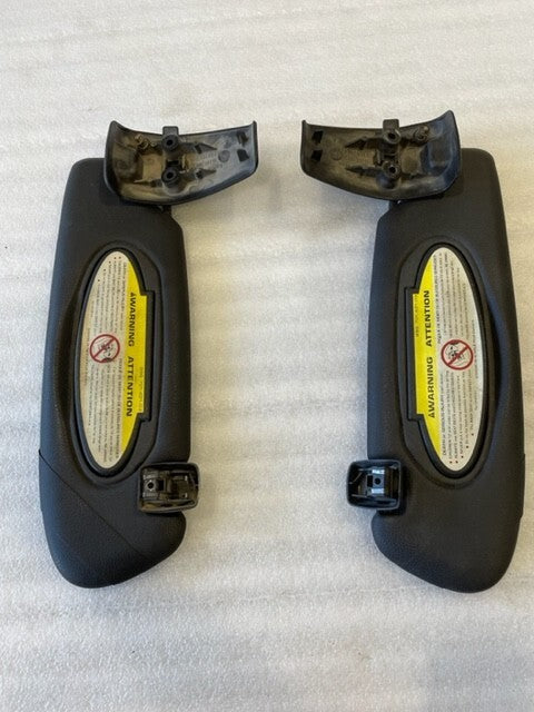 05 PORSCHE 996TT TURBO CABRIOLET LEFT RIGHT SUNVISORS BLACK 99-05 30K!!