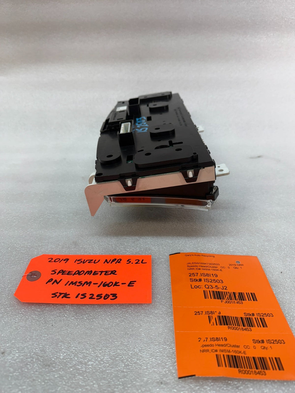 19 ISUZU NRR NPR NQR 5.2 METRIC SPEEDOMETER GAUGE CLUSTER TACH IMSM-160K-E