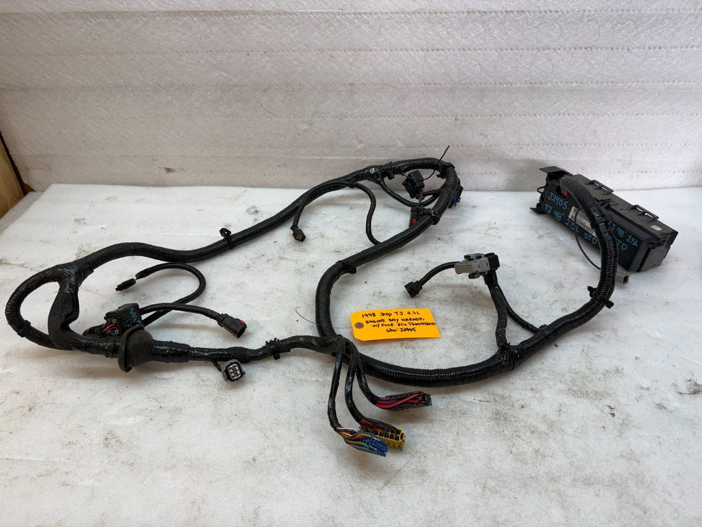 1998 JEEP WRANGLER TJ 2.5 MANUAL TRANS ENGINE FUSE BOX HARNESS LOOM 56009980AD
