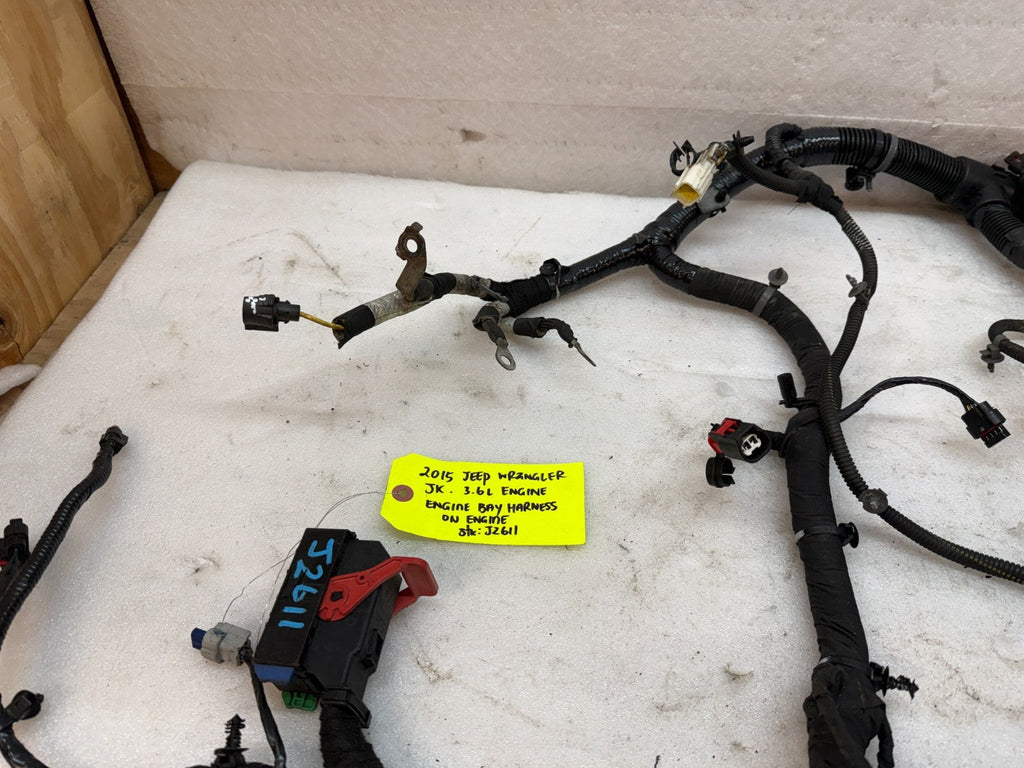15 JEEP WRANGLER JK 3.6 FIREWALL ENGINE BAY WIRING HARNESS 12-18