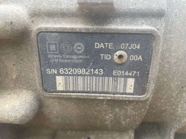 08-10 Chevrolet GMC 3500HD DURAMAX 6.6 ALLISON 1000 AUTOMATIC TRANSMISSION LMM