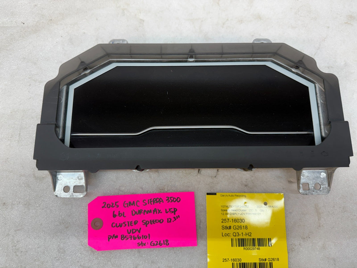22-26 GMC 2500 3500 SIERRA 6.6 DIGITAL DASH GAUGE CLUSTER 12.3" UDV 85766101