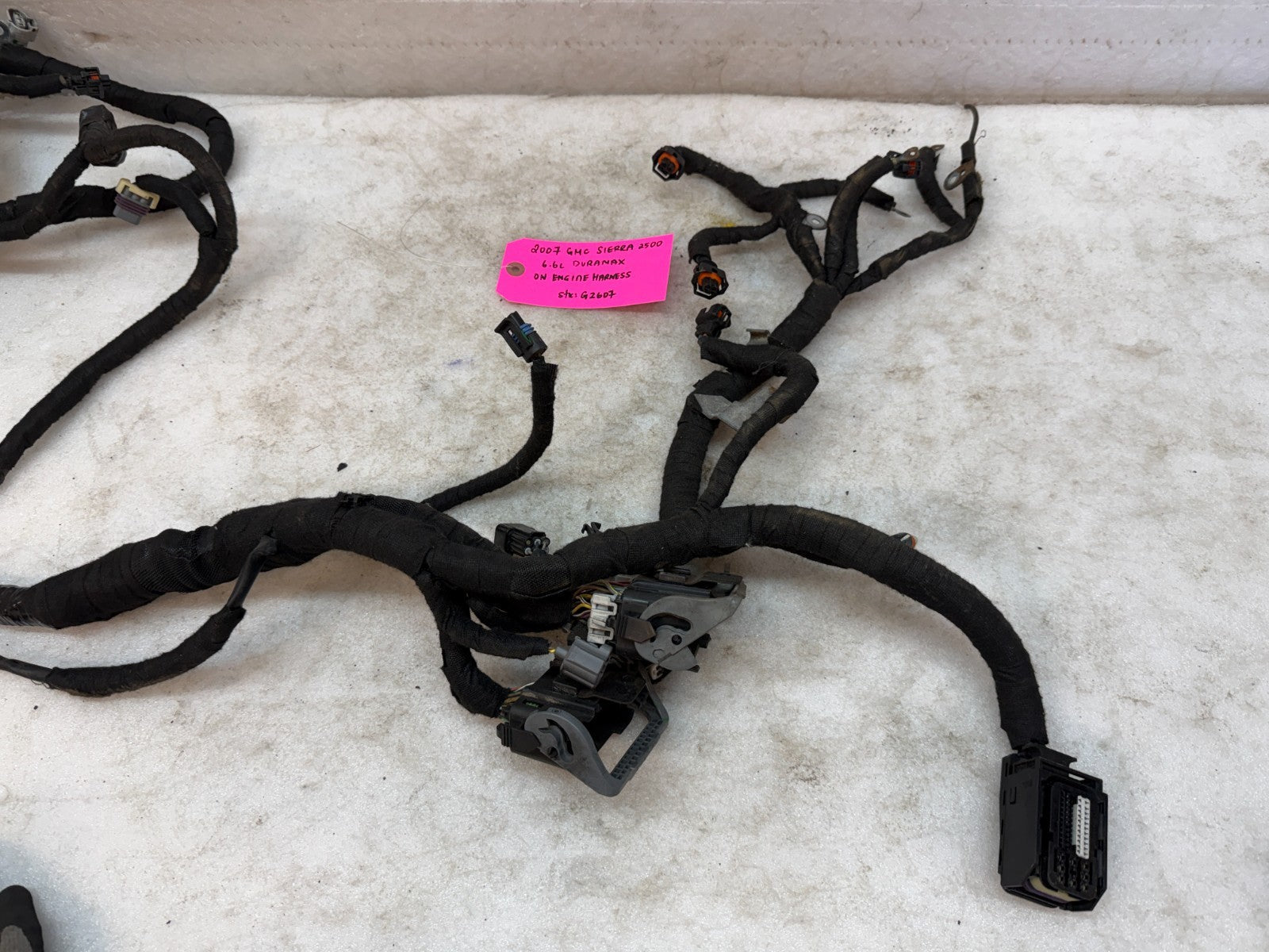 06 07 GMC CHEVROLET 2500HD DURAMAX 6.6 LBZ ENGINE MOTOR WIRING HARNESS LOOM