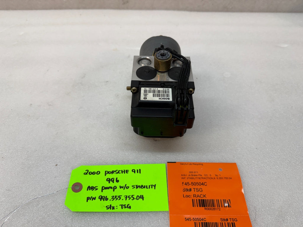 99-04 PORSCHE 911 996 BOXSTER ABS BRAKE PUMP MODULE 996.355.755.04 99635575504