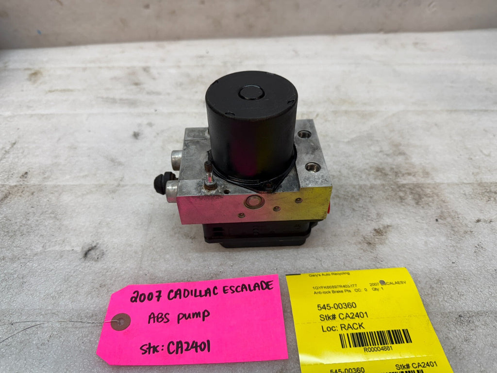 07 CADILLAC ESCALADE YUKON TAHOE ABS ANTI LOCK BRAKE PUMP  MODULE