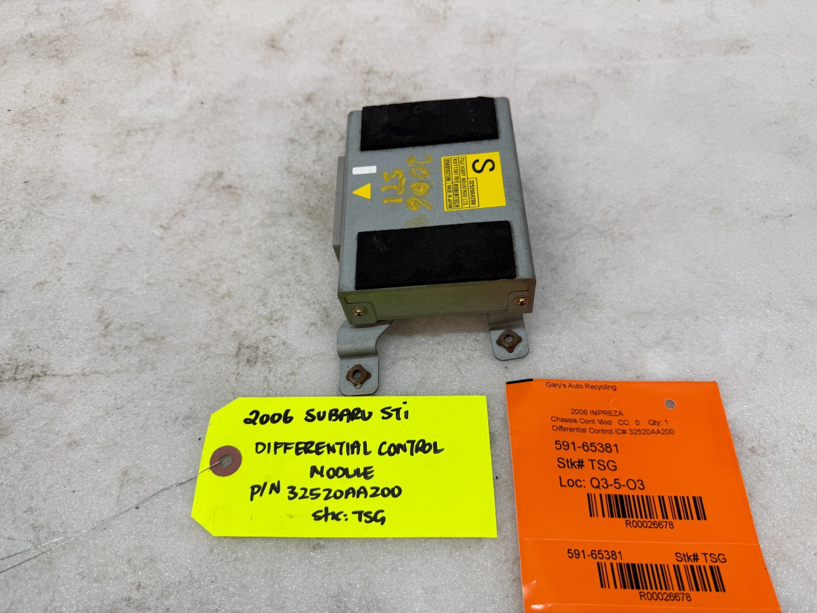 06 07 Subaru Impreza STI EJ257 OEM DCCD DIFFERENTIAL CONTROL MODULE 32520AA200