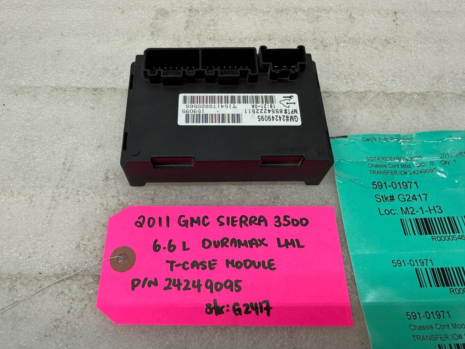 07-13 Chevrolet GMC SIERRA 2500HD 3500HD TRANSFERCASE CONTROL MODULE 24249095