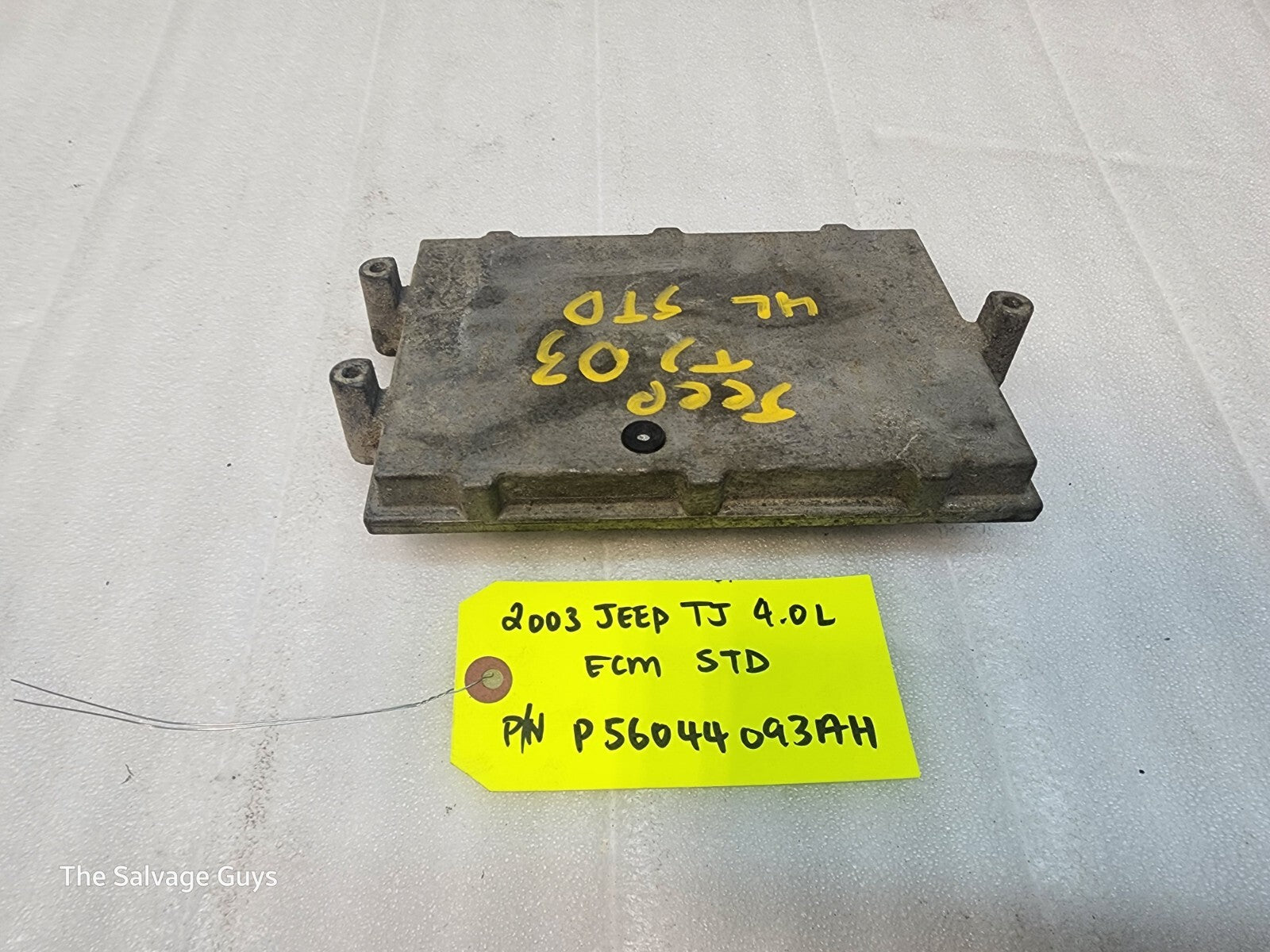 03 JEEP WRANGLER TJ 4.0 MANUAL TRANS ENGINE COMPUTER ECM ECU P56044093AH