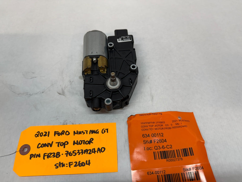 15-23 FORD MUSTANG 5.0 GT S550 LEFT RIGHT POWER ROOF TOP MOTOR FR3B-76533A24AD