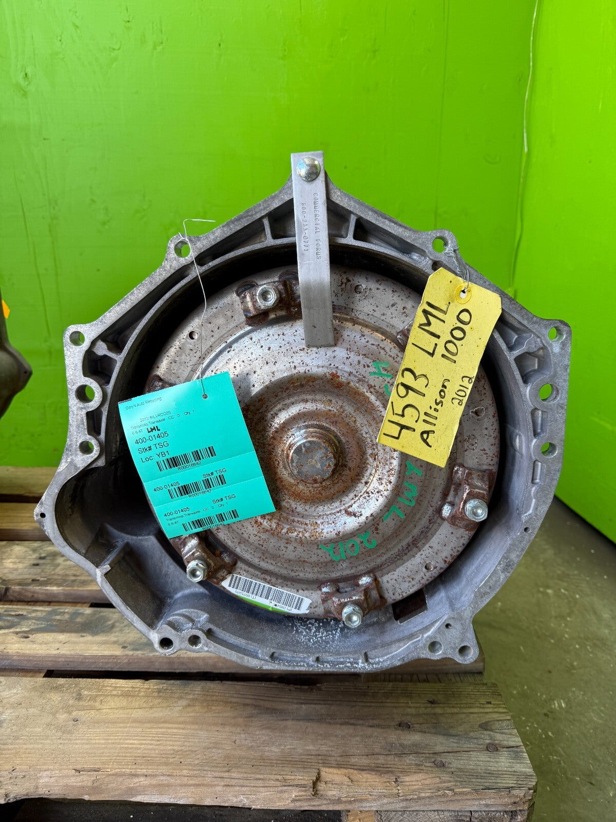 12 Chevrolet GMC 3500HD DURAMAX 6.6 ALLISON 1000 AUTOMATIC TRANSMISSION LML
