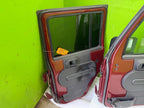 07-18 JEEP WRANGLER JK OEM FULL HARD DOORS RED WITH DOOR PANELS MIRROR KEY PEM