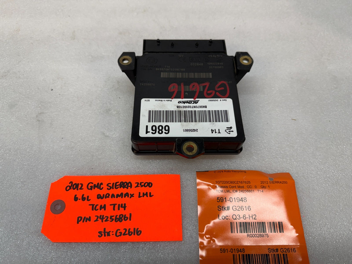 09-15 GMC SIERRA ALLISON T14 TRANSMISSION CONTROL MODULE TCM TCU 24256861