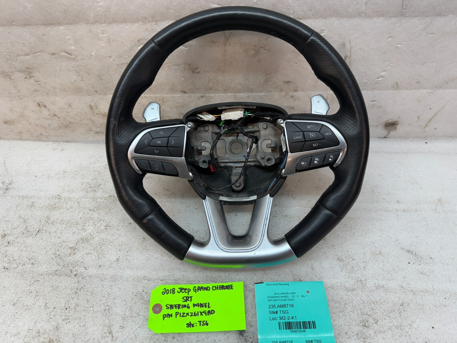 18 JEEP GRAND CHEROKEE SRT8 SRT-8 OEM HEATED STEERING WHEEL 14-18 P1ZX261X9AD