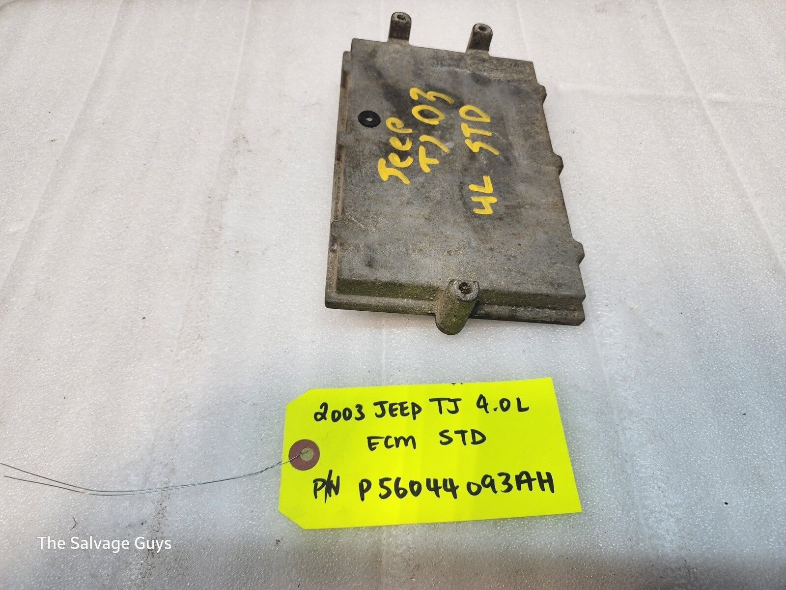 03 JEEP WRANGLER TJ 4.0 MANUAL TRANS ENGINE COMPUTER ECM ECU P56044093AH