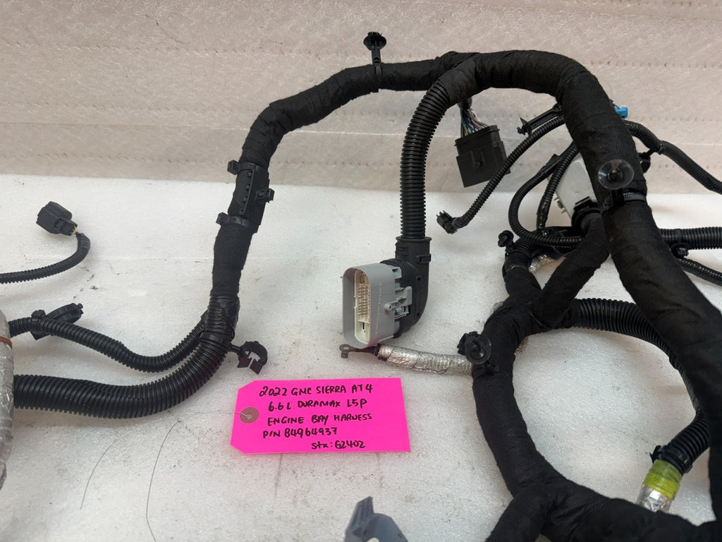 20-24 GMC CHEVROLET 3500HD DURAMAX 6.6 L5P ENGINE BAY WIRING HARNESS 84964937