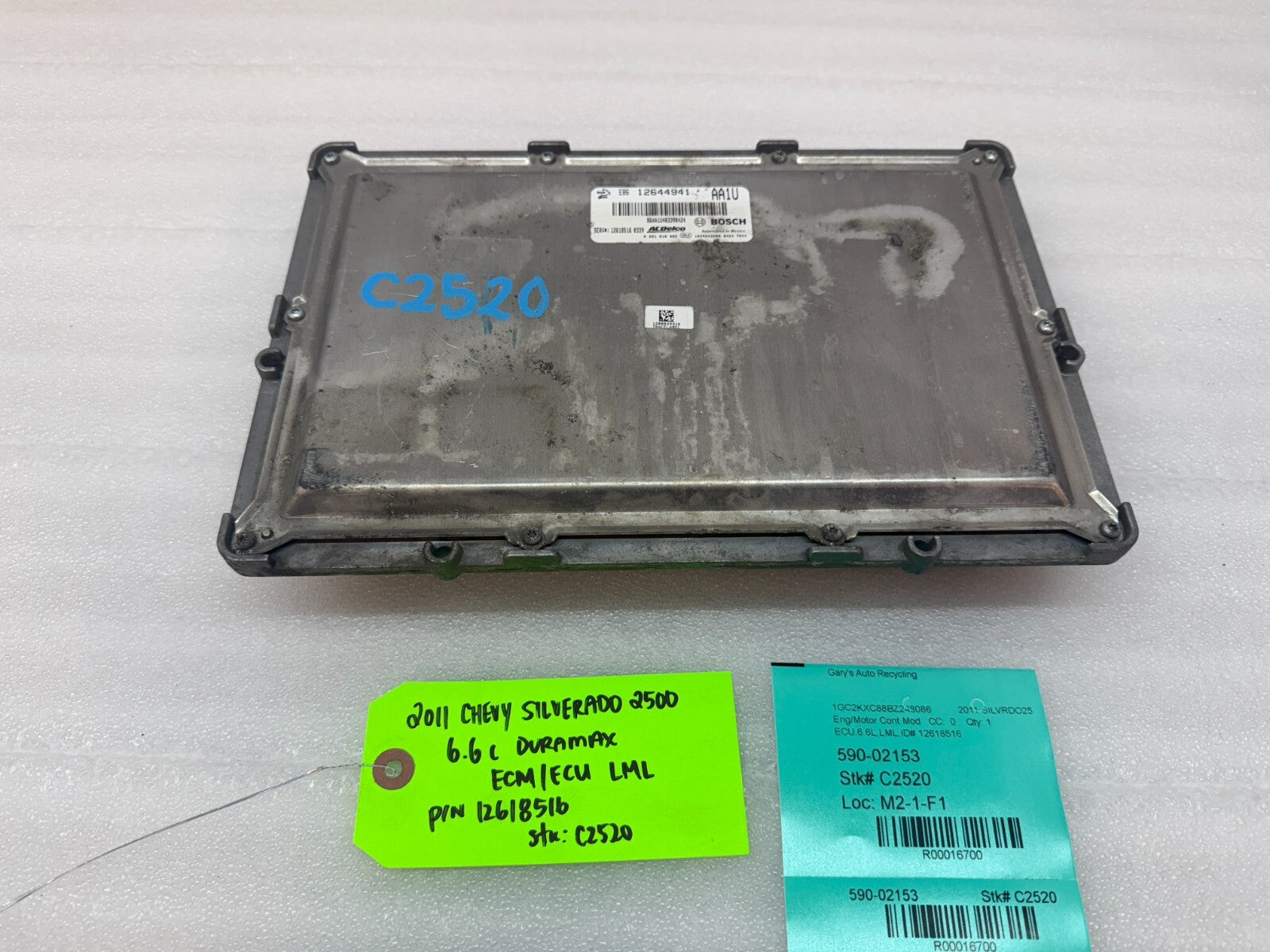 11-14 Chevrolet GMC 2500HD DURAMAX 6.6 LML OEM ENGINE COMPUTER ECU ECM 12618516