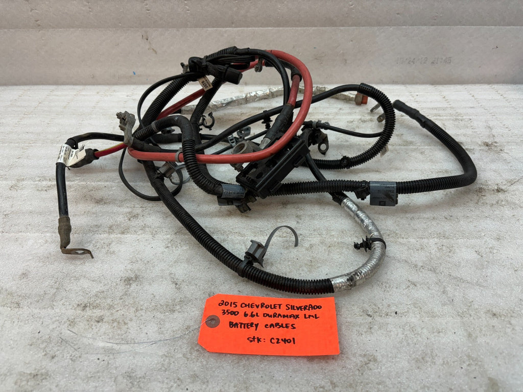 11-16 GMC CHEVROLET SILVERADO 2500HD 3500HD 6.6 LML OEM BATTERY CABLES