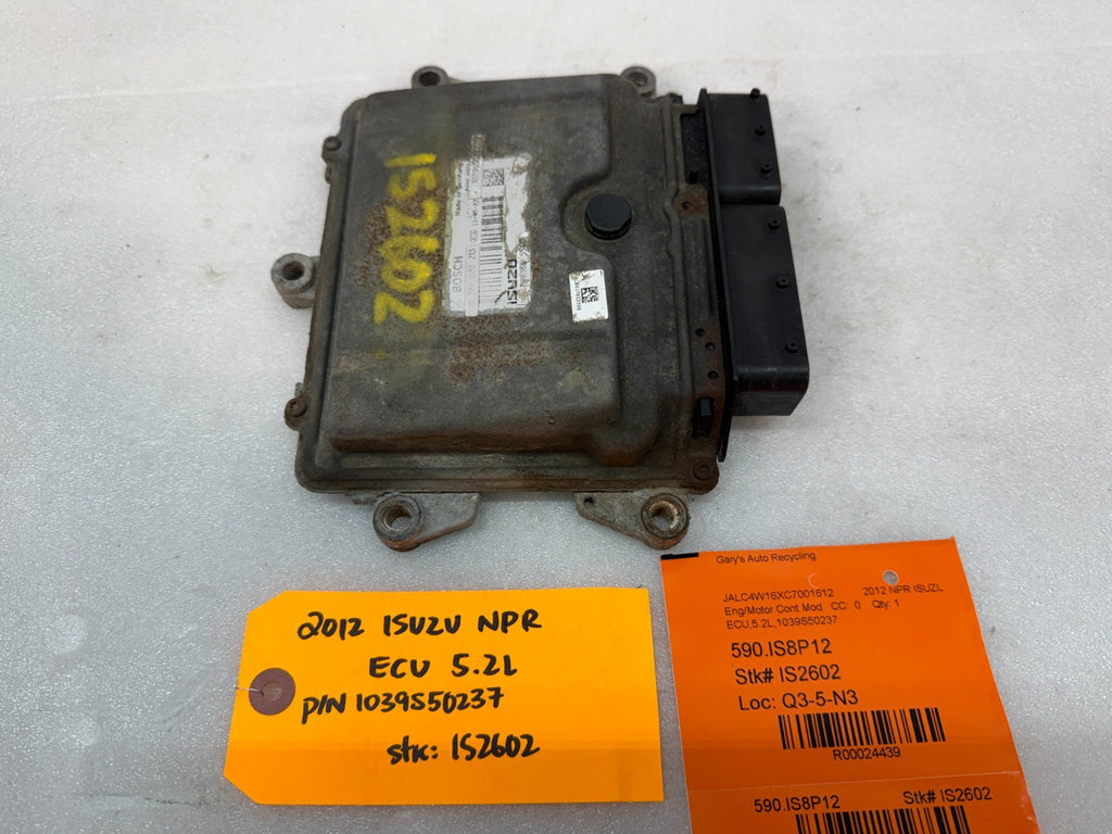 12 ISUZU NRR NPR NQR 5.2 ENGINE COMPUTER CONTROL MODULE ECM ECU