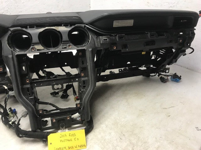 15 16 17 FORD MUSTANG 5.0 GT COMPLETE BLACK DASH ASSEMBLY COMPLETE
