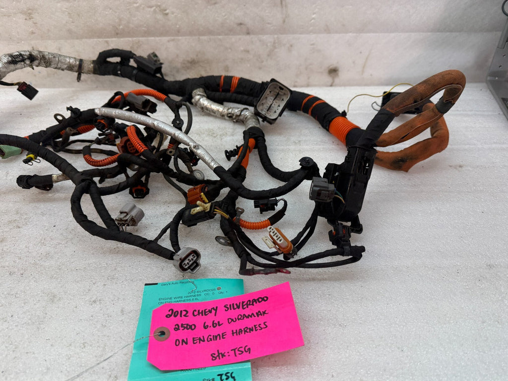 12 GMC SIERRA CHEVROLET SILVERADO 3500HD DURAMAX 6.6 LML ENGINE WIRING HARNESS