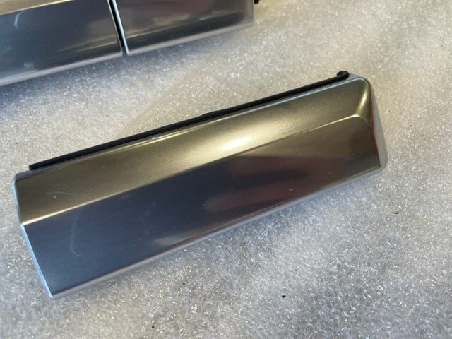 13 PORSCHE 991 C4S TURBO 911 OEM SILVER INTERIOR TRIM CUPHOLDER CONSOLE 12-16
