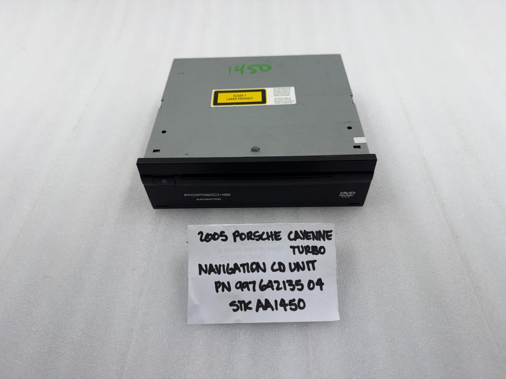 03-06 PORSCHE CAYENNE NAVIGATION CD DRIVE HEAD UNIT 7L5919969A 99764213504