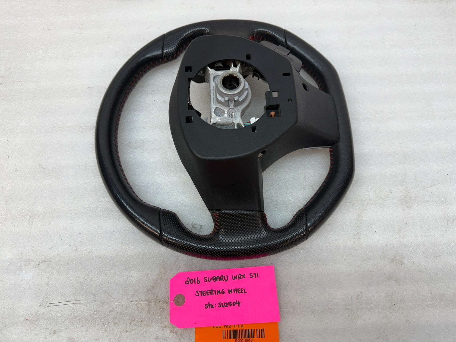 16 SUBARU IMPREZA WRX STi OEM FLAT BOTTOM STEERING WHEEL 15-21