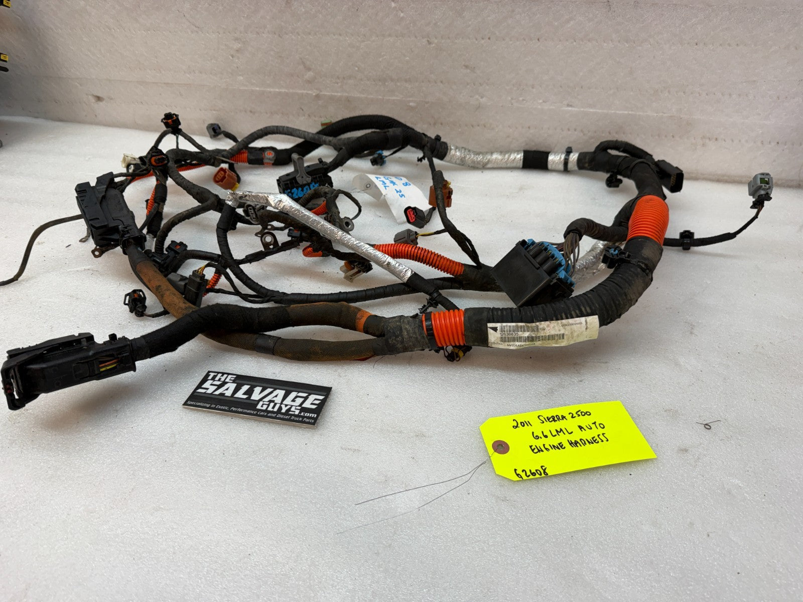 11 GMC SIERRA CHEVROLET SILVERADO 3500HD DURAMAX 6.6 LML ENGINE WIRING HARNESS