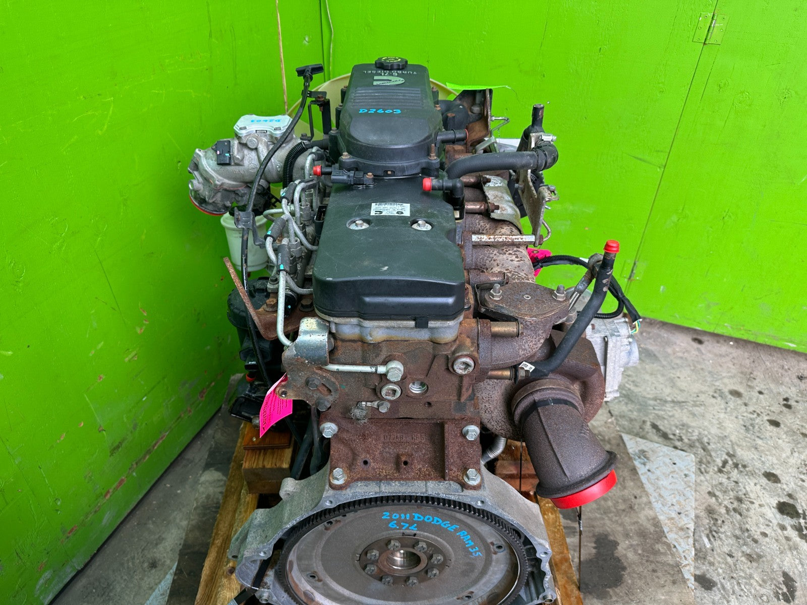 10 11 12 DODGE RAM 2500 3500 6.7 CUMMINS PDR TURBO DIESEL ENGINE MOTOR  STUDDED