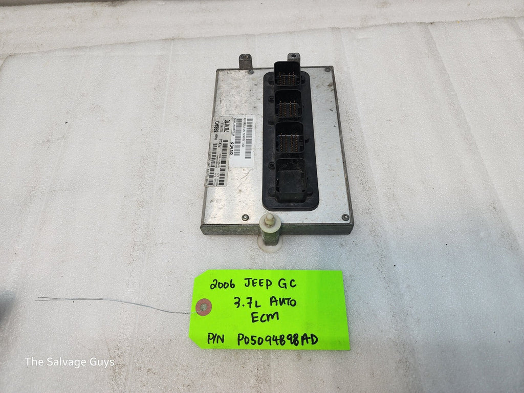 06 JEEP GRAND CHEROKEE WK2 3.7 AUTOMATIC ENGINE COMPUTER ECM ECU P05094898AD