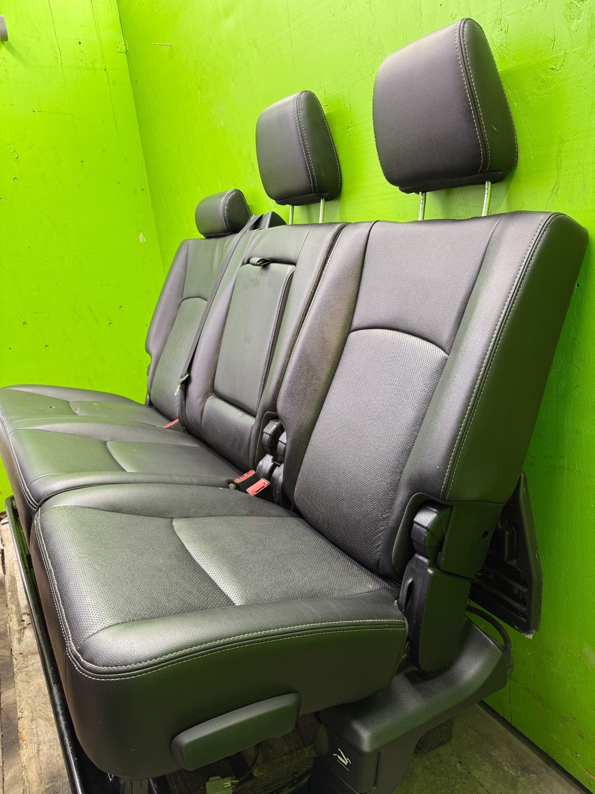 13-18 DODGE RAM 2500 3500 LARAMIE FRONT REAR HEATED VENTED BLACK LEATHER SEATS
