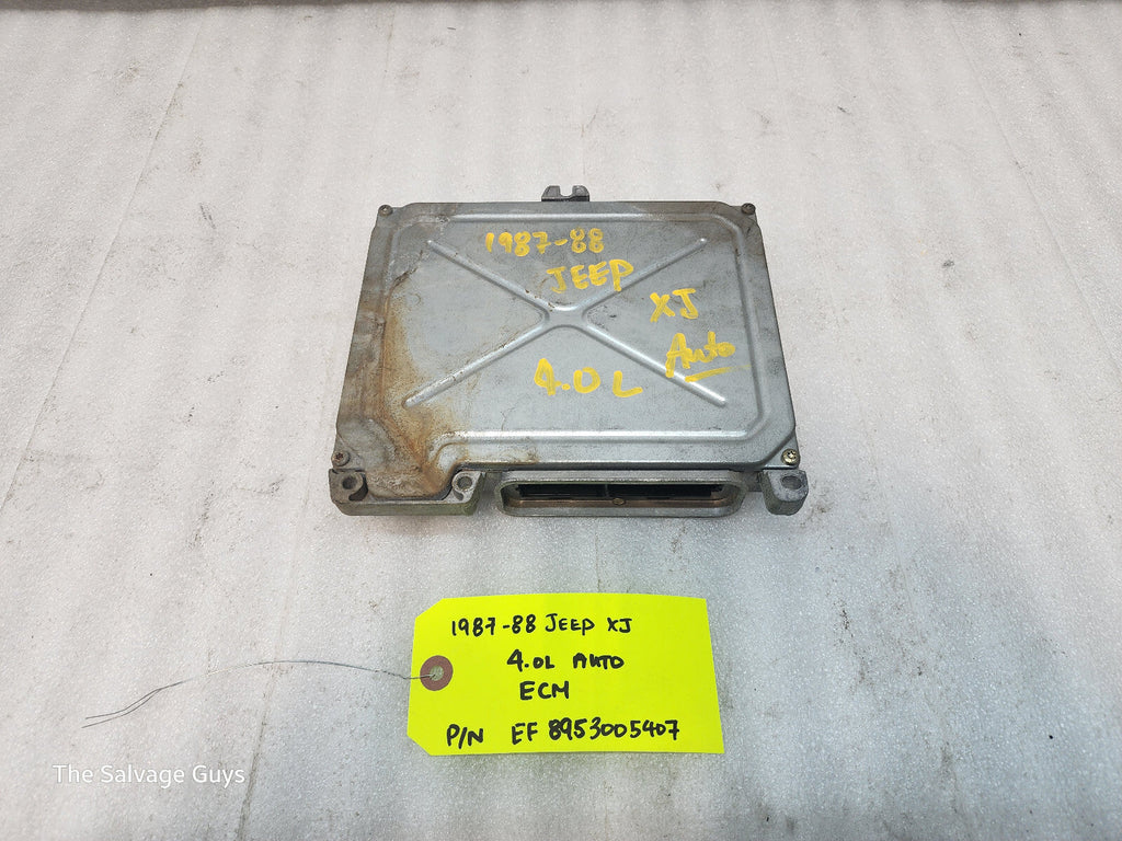 87-90 JEEP CHEROKEE XJ MJ 4.0 AUTOMATIC ENGINE MOTOR ECM ECU EF8953005407