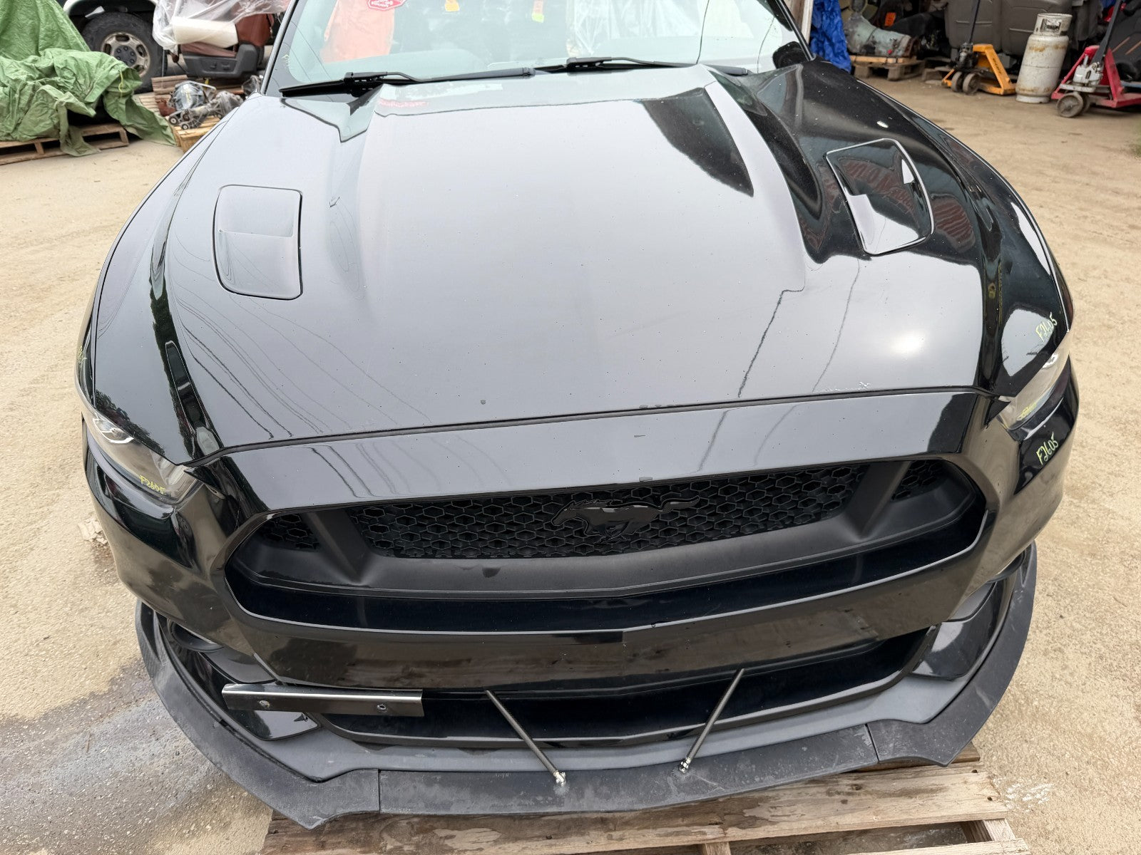 15 16 17 FORD MUSTANG GT S550 COMPLETE FRONT NOSE BUMPER LIGHTS FRAME RAILS HOOD