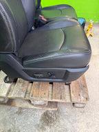 13-18 DODGE RAM 2500 3500 LARAMIE FRONT REAR HEATED VENTED BLACK LEATHER SEATS