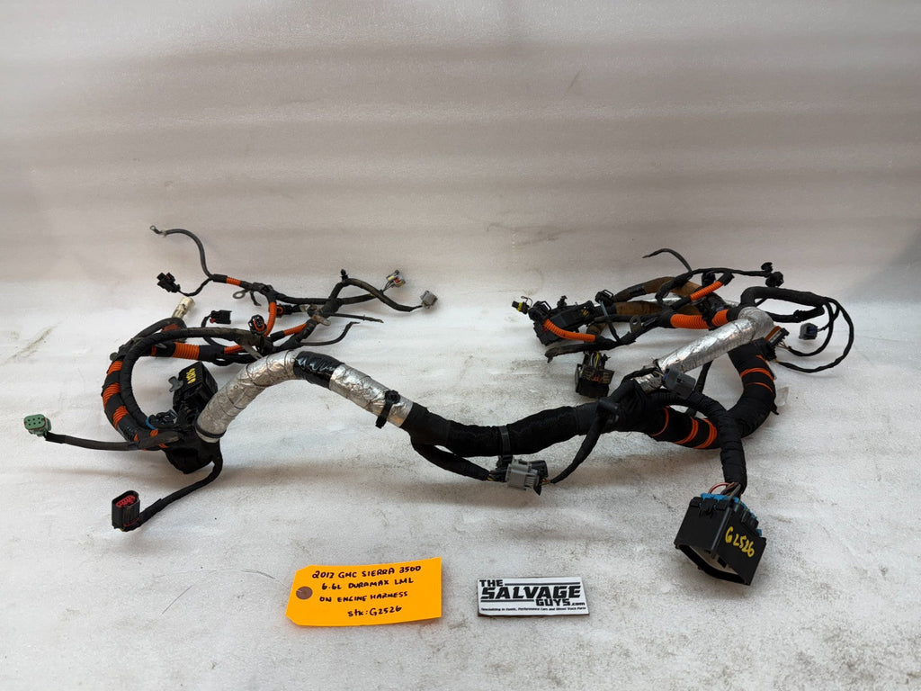 12 GMC SIERRA CHEVROLET SILVERADO 3500HD DURAMAX 6.6 LML ENGINE WIRING HARNESS