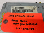 10 CADILLAC CTS-V CTSV OEM CD RADIO STEREO HEAD UNIT 20880268 08-11