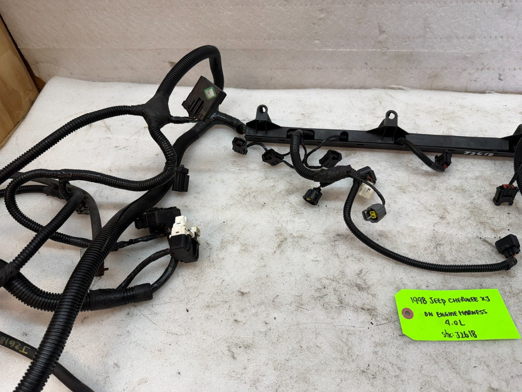 98 JEEP CHEROKEE XJ 4.0 AUTOMATIC ENGINE INJECTOR WIRING HARNESS LOOM 97-01