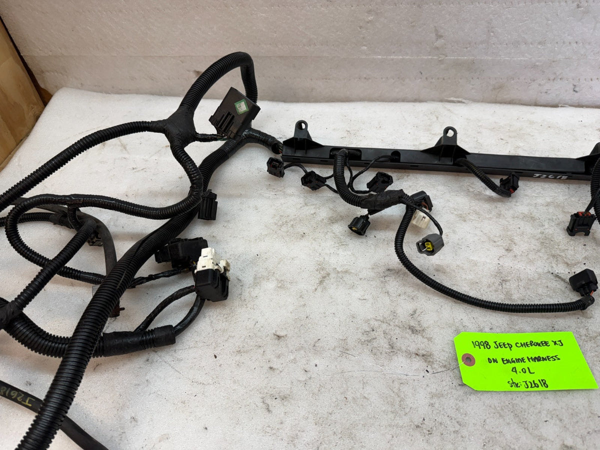 98 JEEP CHEROKEE XJ 4.0 AUTOMATIC ENGINE INJECTOR WIRING HARNESS LOOM 97-01