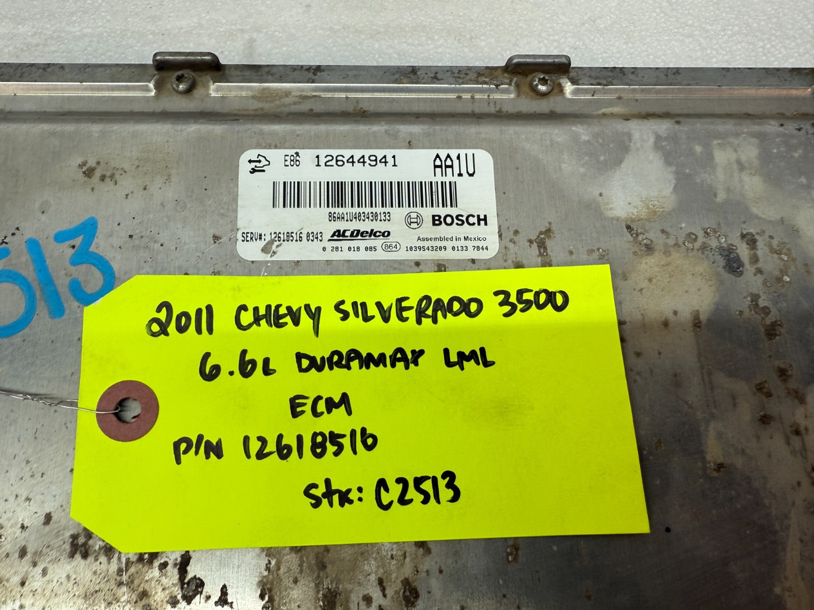 11-14 Chevrolet GMC 2500HD DURAMAX 6.6 LML OEM ENGINE COMPUTER ECU ECM 12618516