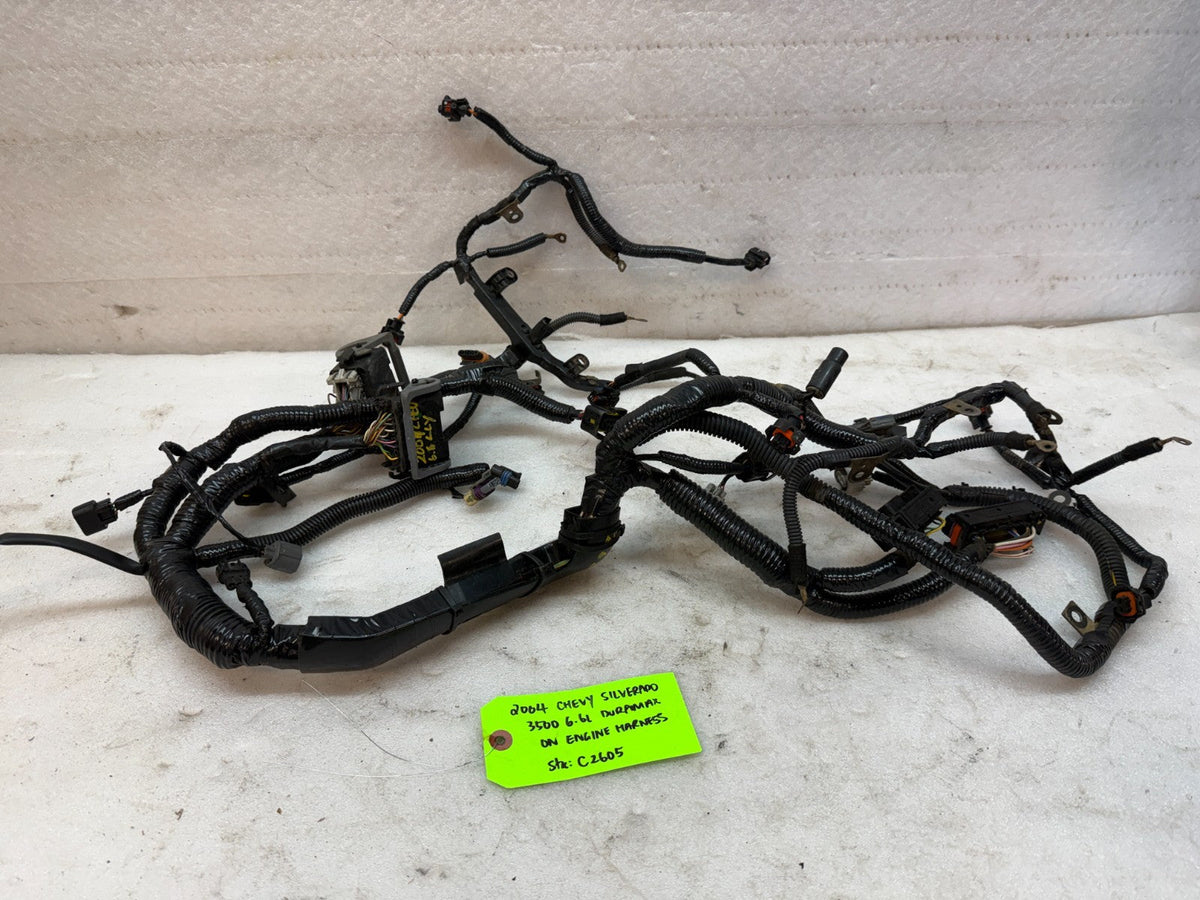 04 Chevrolet GMC 2500HD 3500HD DURAMAX 6.6 LLY DIESEL ENGINE WIRING LOOM HARNESS