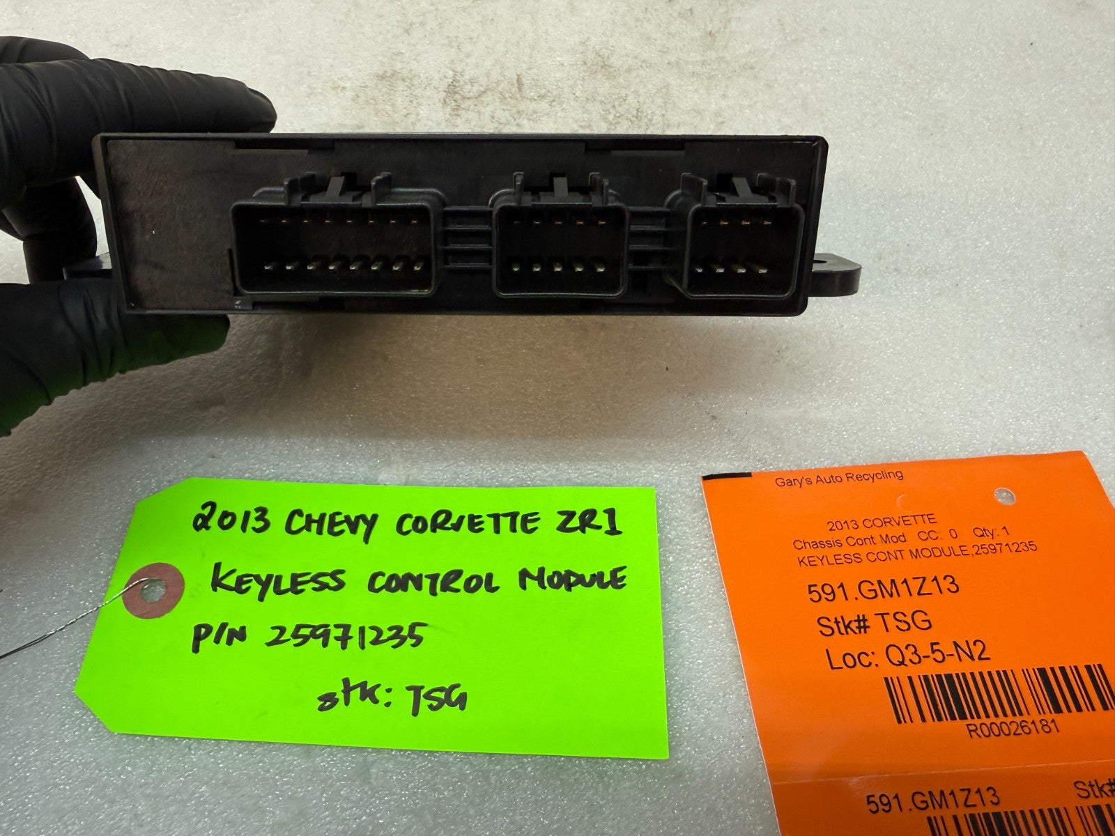 10-13 CHEVROLET CORVETTE C6 OEM ZR1 KEYLESS ENTRY CONTROL MODULE 25971235