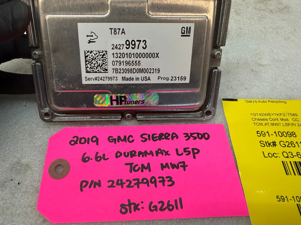 15-19 GMC SIERRA ALLISON T87A TRANSMISSION CONTROL MODULE TCM TCU 24279973