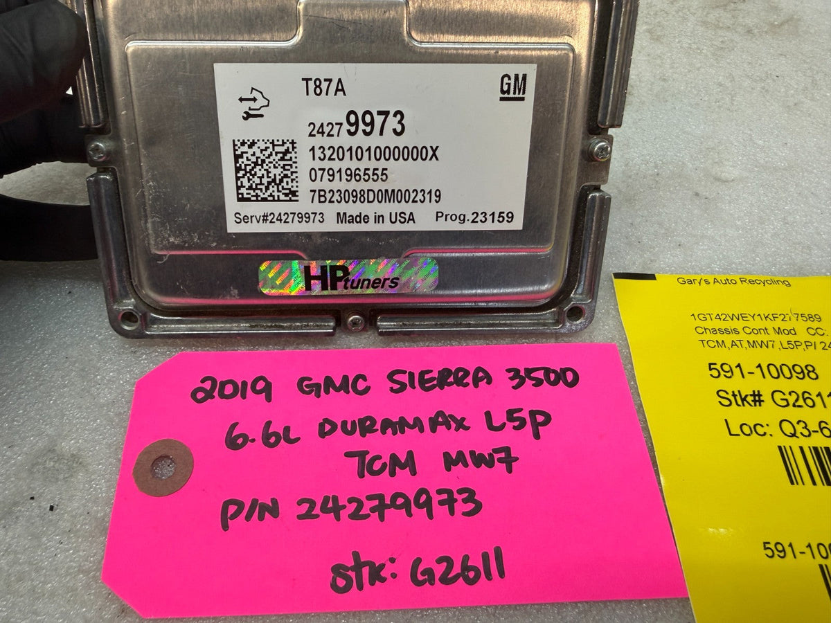 15-19 GMC SIERRA ALLISON T87A TRANSMISSION CONTROL MODULE TCM TCU 24279973
