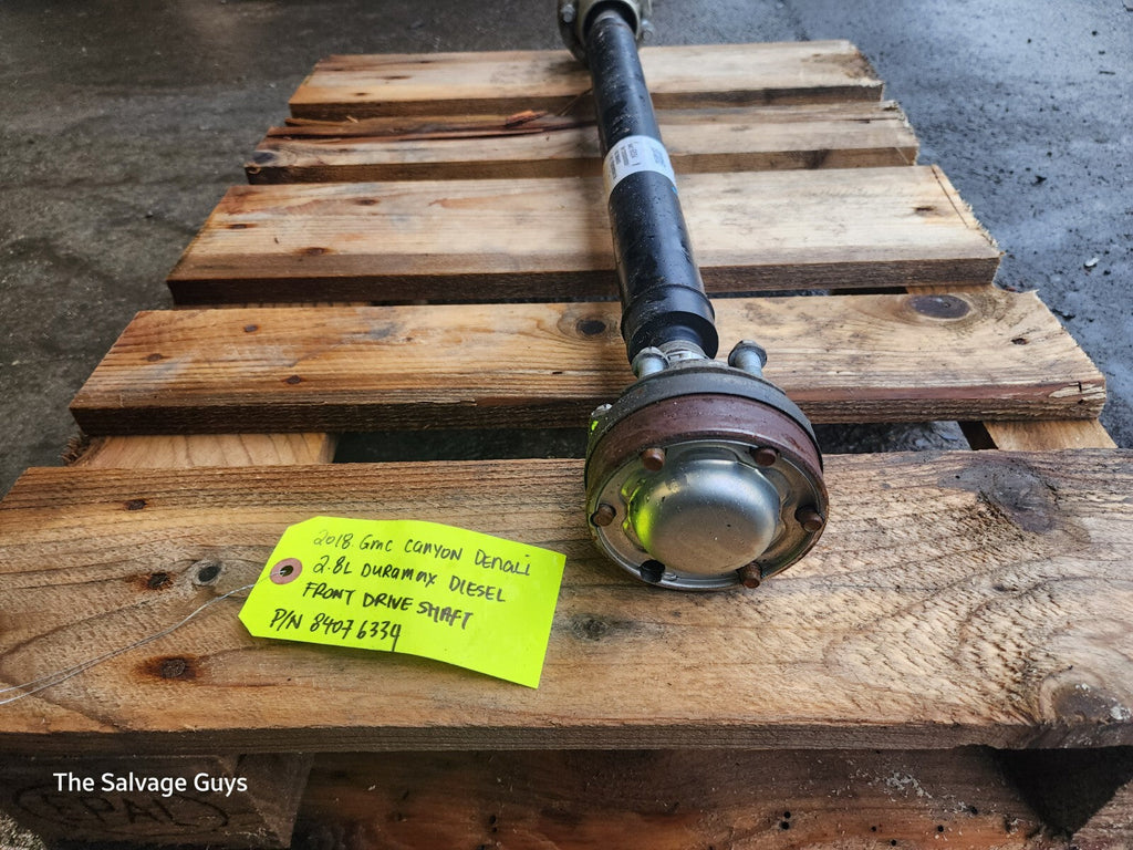 18 GMC CANYON COLORADO 2.8 DURAMAX FRONT DRIVE PROP SHAFT 84076334 70K 15-19